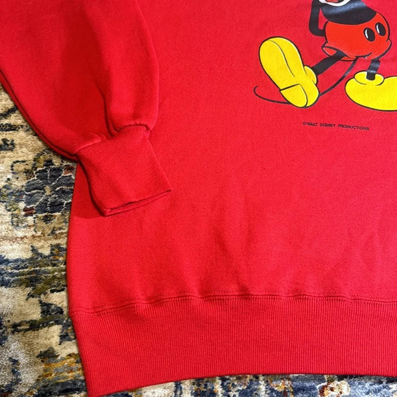 VTG 2pc Jerzees Walt Disney Red Mickey Mouse Matching Jogging Sweat Pant Set XL - Picture 8 of 15